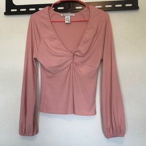 Pink bell sleeve top by American Rag